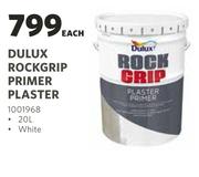 Dulux 20L Rockgrip Primer Plaster (White)-Each