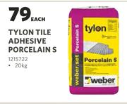 Tylon Tile Adhesive Porcelain S-20Kg Each