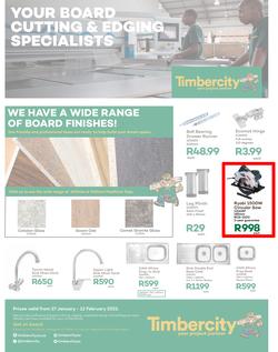 Timbercity : Your Board Cutting And Edging Specialists (27 January - 12 February 2022), page 1