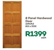 8 Panel Hardboard Door-813 x 2032 Each