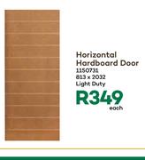 Horizontal Hardboard Door-813 x 2032 Each