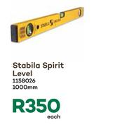 Stabila Spirit Level 1000mm-Each