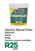 Alcolin Wood Filler White-200g Each