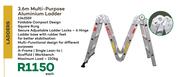 3.6m Multi Purpose Aluminium Ladder-Each