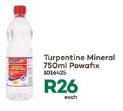 Powafix Mineral Turpentine-750ml Each
