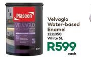Plascon Velvaglo Water Based Enamel White-5L Each