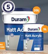 Duram Matt Acrylic-5L Each