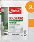 Plascon Tradepro Bright Matt White-5L Each