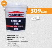 Paramount House Holders PVA White-20L Each