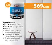 Plascon Kitchen & Bathroom-2.5L Each