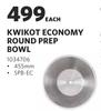 Kwikot Economy Round Prep Bowl-Each