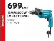 Makita 13mm 500W Impact Drill MT 001B-Each