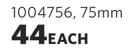 Millennium Blonde Paint Brush 75mm 1004756-Each