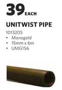 Unitwist Pipe-Each