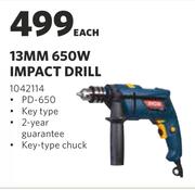 Ryobi 13MM 650W Impact Drill PD-650-Each