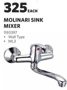 Molinari Sink Mixer-Each