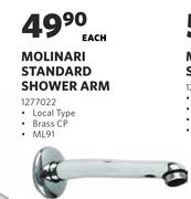 Molinari Standard Shower Arm-Each