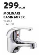Molinari Basin Mixer ML1-35-Each