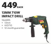 Ryobi 13MM 710W Impact Drill HID710-Each