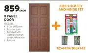 8 Panel Door-813 x 2032mm Each