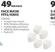 Face Mask FFP2/KN95-Per Pack