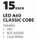Eurolux LED A60 Classic Core-Each
