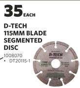 D-Tech 115MM Blade Segmented Disc-Each