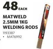 Matweld 2.5MM Welding Rods-1Kg Each