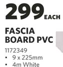 Fascia Board PVC-9 x 225mm