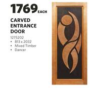 Carved Entrance Door-813 x 2032