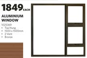Aluminium Window-1500 x 1500mm Each