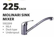 Molinari Sink Mixer-Each