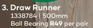 Draw Runner 500mm 1338784-Each