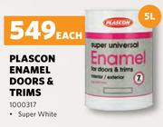 Plascon Enamel Doors & Trims Super White-5L Each