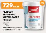 Plascon Tradepro Water Based Primer White-20L Each