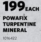Powafix Turpentine Mineral-5L Each
