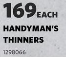 Handyman's Thinners-5L Each