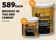Woodoc 45 Tile & Cement-5L Each