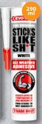 Evo Stik Adhesive Sticks Like SH*T White-290ml Each