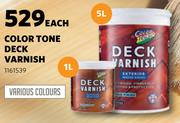 Color Tone Deck Varnish-5L Each