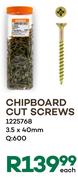 Chipboard Cut Screws 3.5 x 40mm (1225768)-For 600 Pack Each