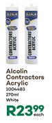 Alcolin Contractors Acrylic (White)-270ml Each