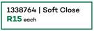 Metalla 110 Degree Hinge Full Overlay- Soft Close 1338764-Each