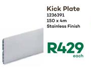 Kick Plate Stainless Finish 1236391-150 x 4m Each