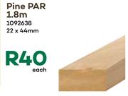 Pine Bar 1.8m 1092638-22 x 44mm Each