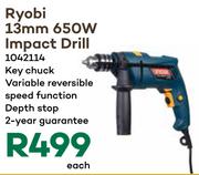Ryobi 13mm 650W Impact Drill 1042114-Each