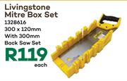 Livingstone Mitre Box Set 300 x 120mm 1328616-Each