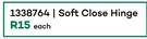 Hafele Soft Close Hinge 1338764-Each