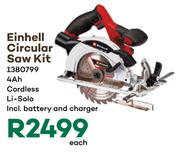 Einhell Circular Saw Kit 1380799-Each