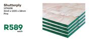 Shutterply Pine 2440 x 1220 x 18mm 1276108-Each